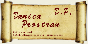 Danica Prostran vizit kartica